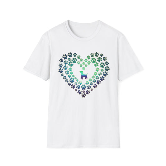 Pawprint Heart Glow Tee