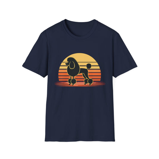 Retro Poodle Sunset Tee