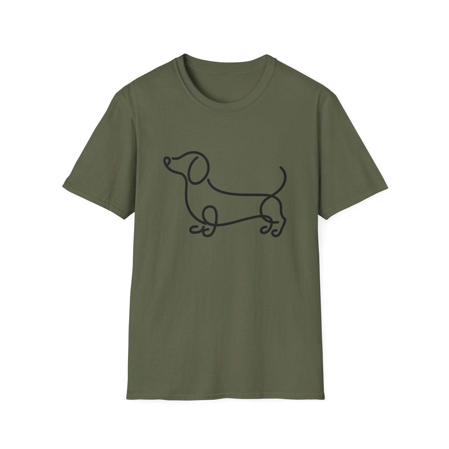 Wavy Dachshund Line Tee