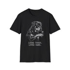 Rottweiler Looks Tough Loves Hard Tee