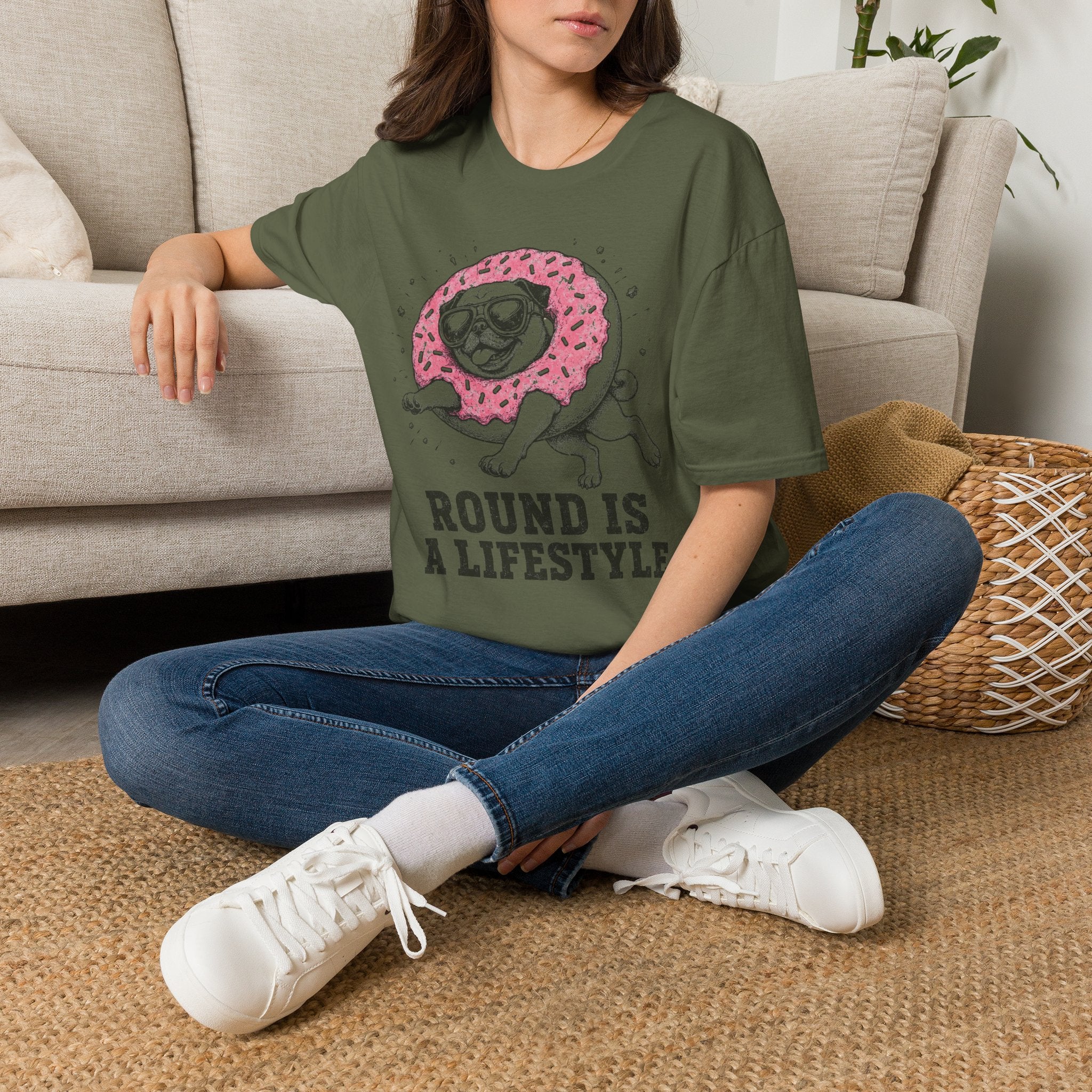 Pug Round Is A Lifestyle Tee