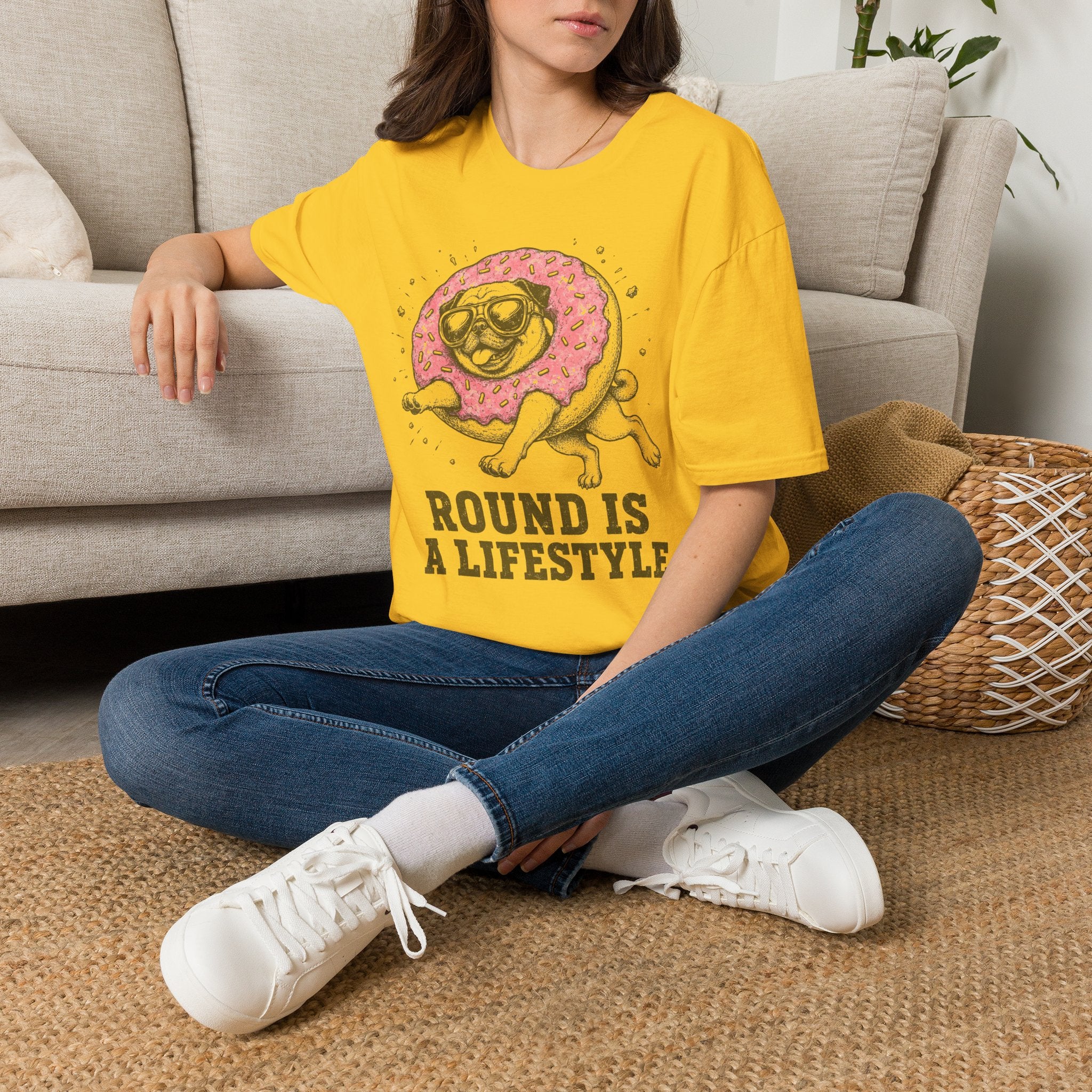 Pug Round Is A Lifestyle Tee