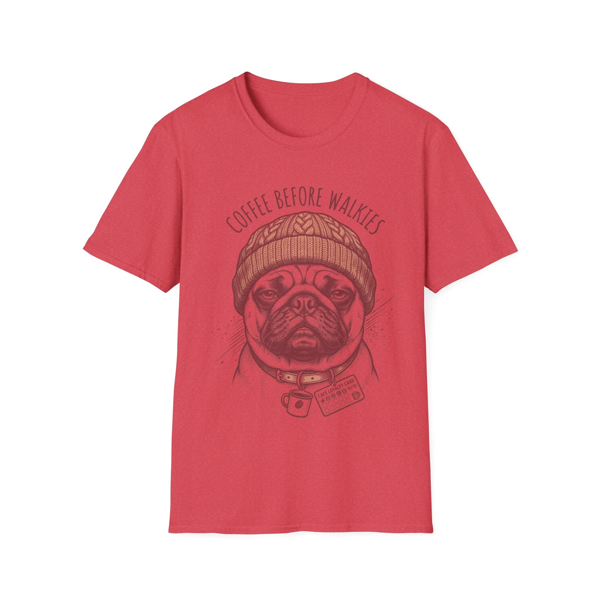 Pug Coffee Before Walkies Tee