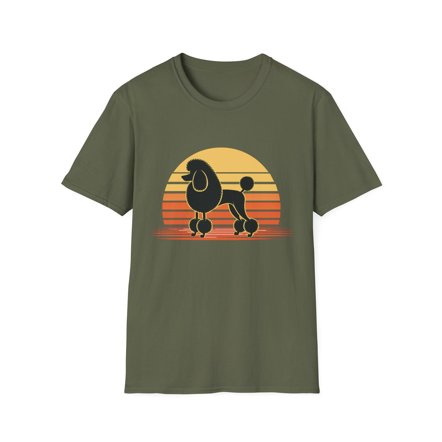 Retro Poodle Sunset Tee