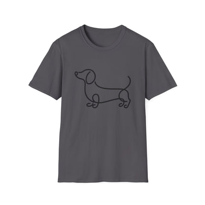 Wavy Dachshund Line Tee