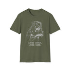 Rottweiler Looks Tough Loves Hard Tee