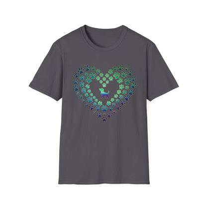 Pawprint Heart Glow Tee