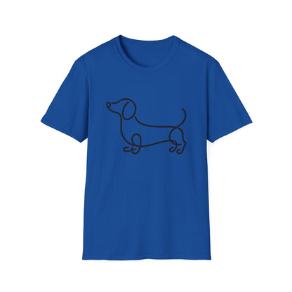 Wavy Dachshund Line Tee