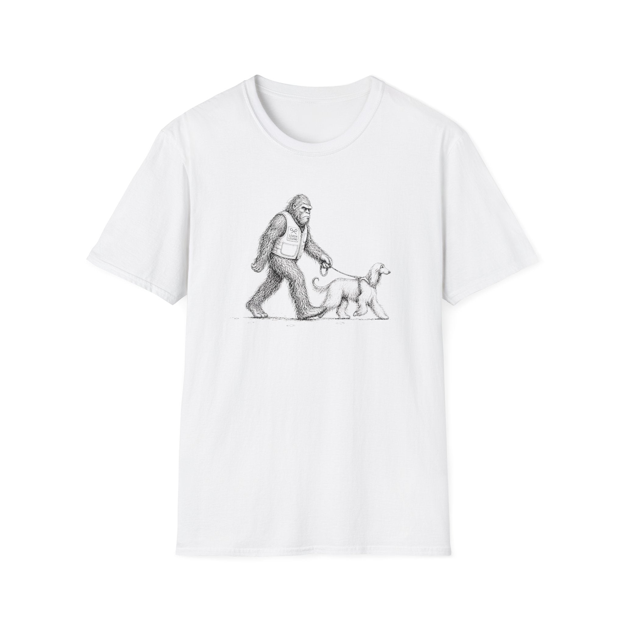 Bigfoot Walking Afghan Hound Tee