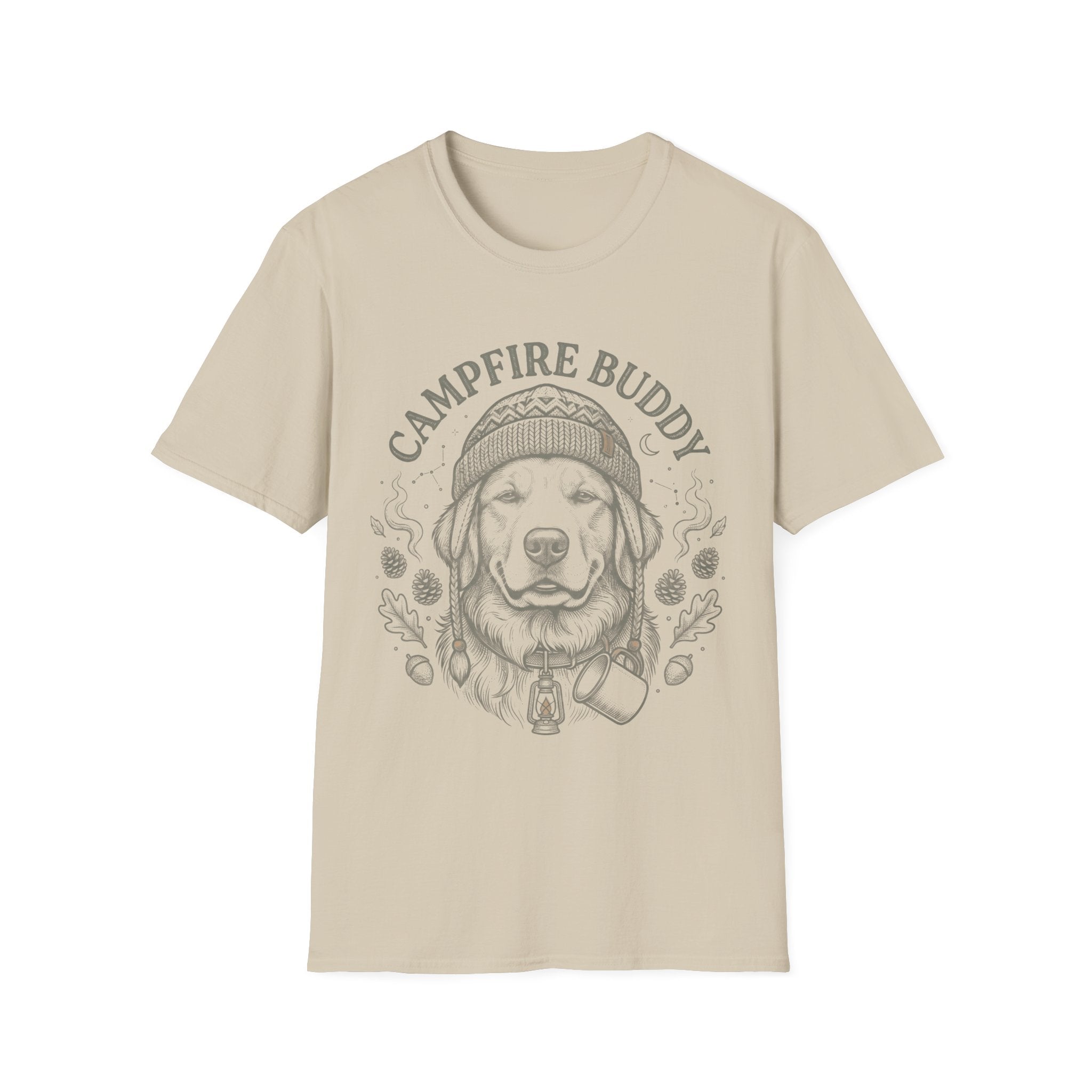 Golden Retriever Campfire Buddy Tee