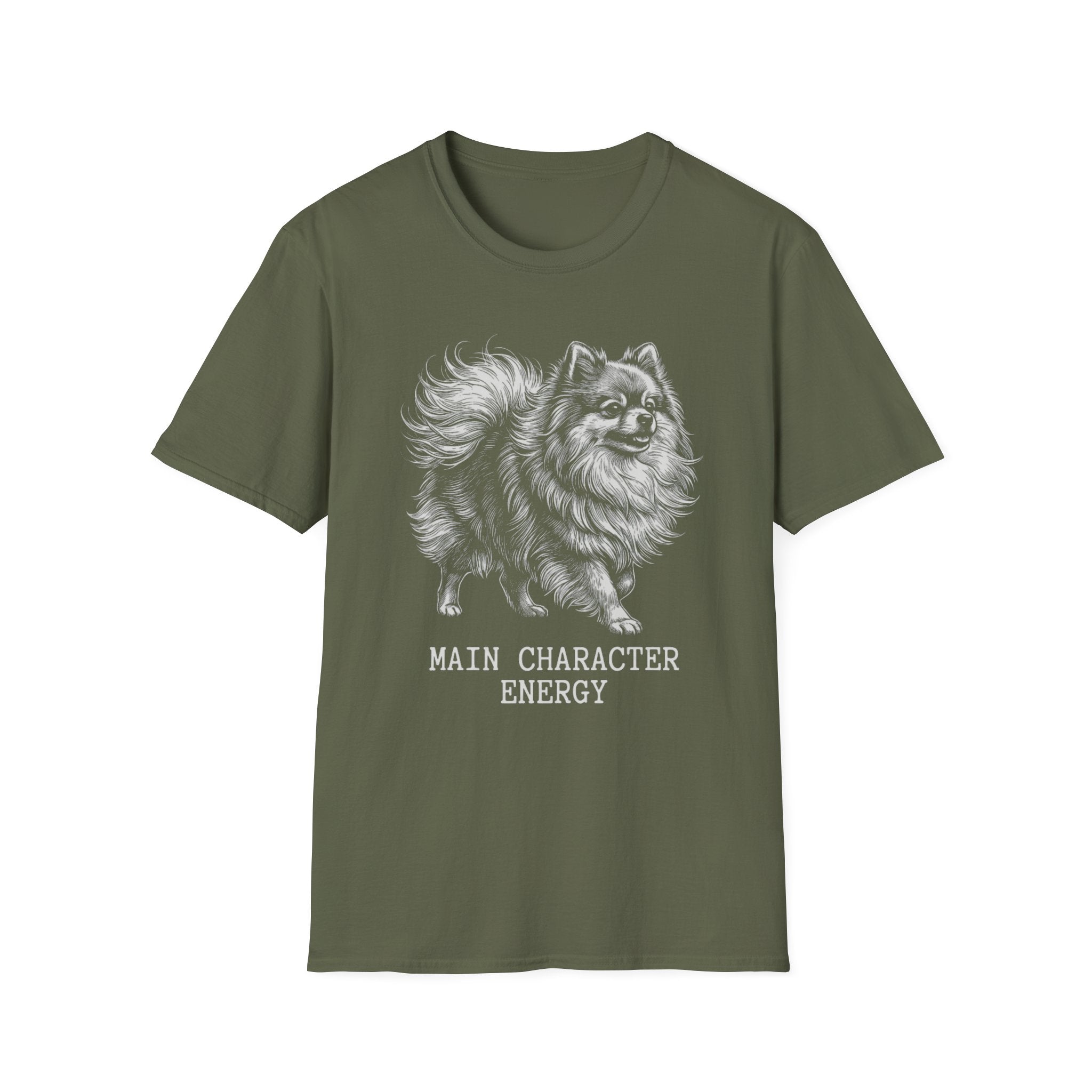 Pomeranian Main Character Energy Tee