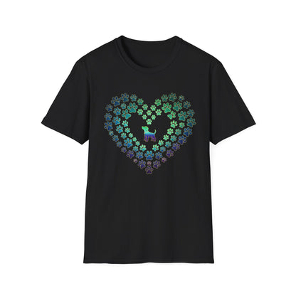 Pawprint Heart Glow Tee