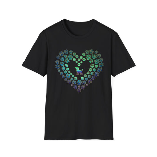 Pawprint Heart Glow Tee