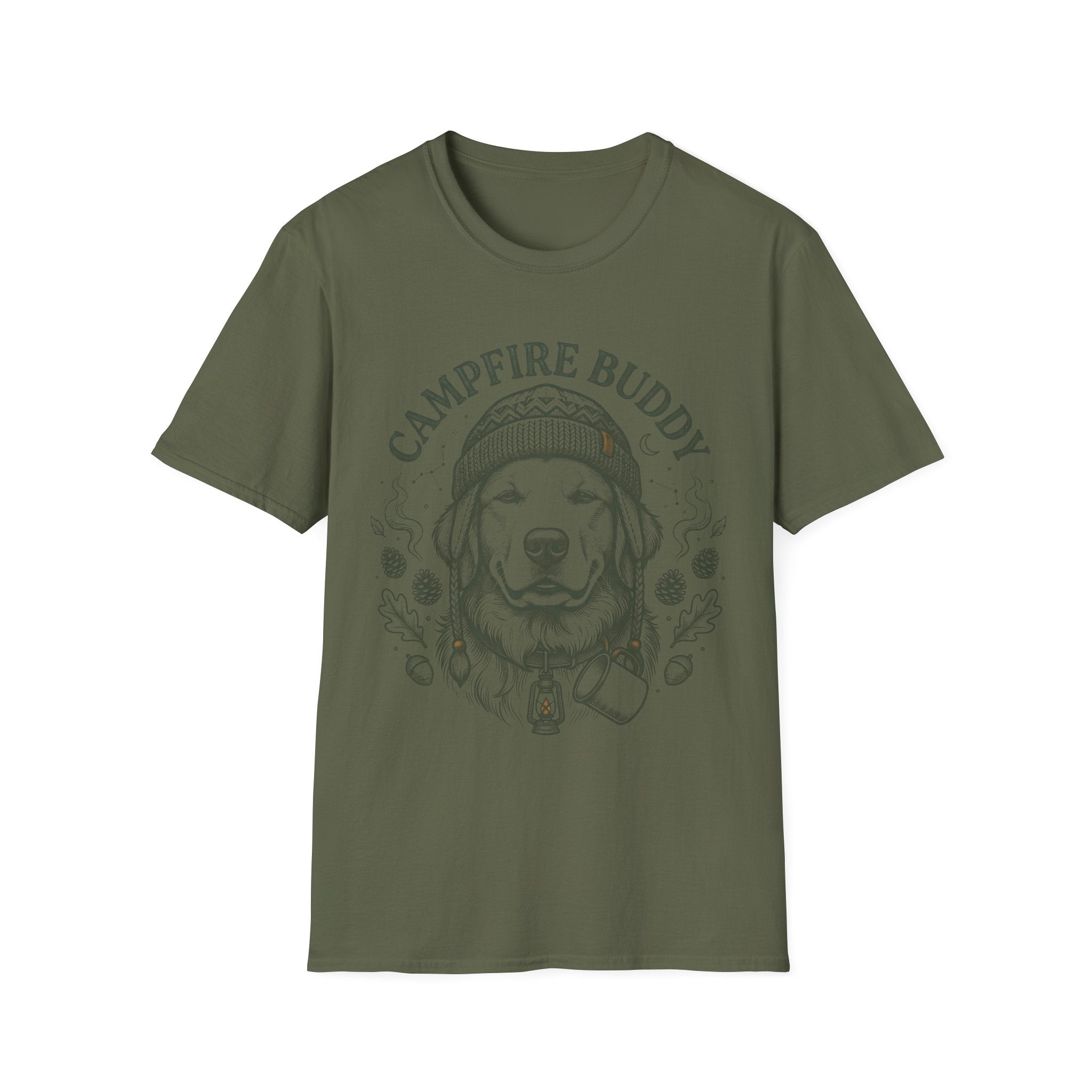 Golden Retriever Campfire Buddy Tee