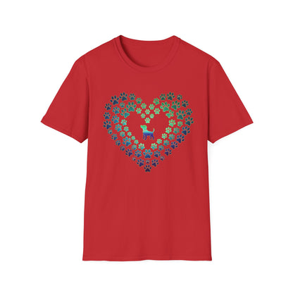 Pawprint Heart Glow Tee