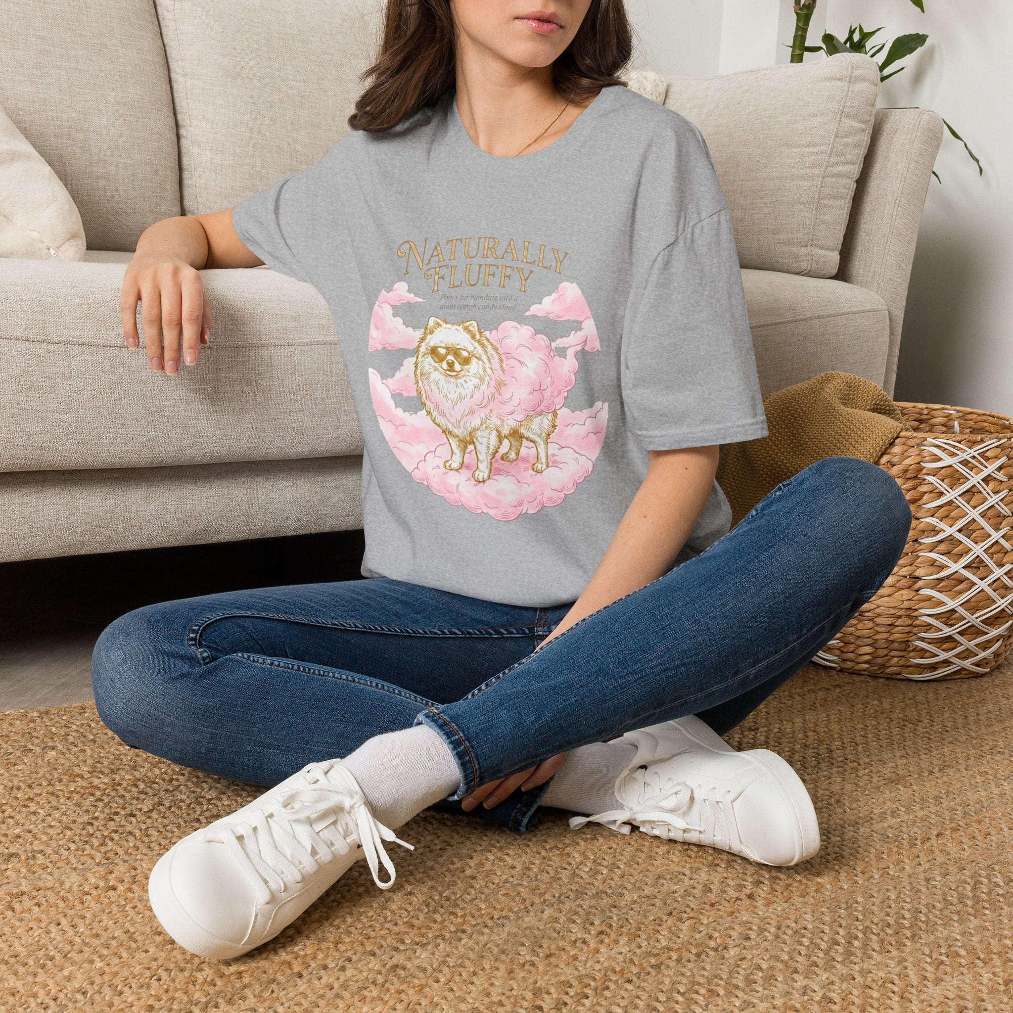 Pomeranian Naturally Fluffy Tee