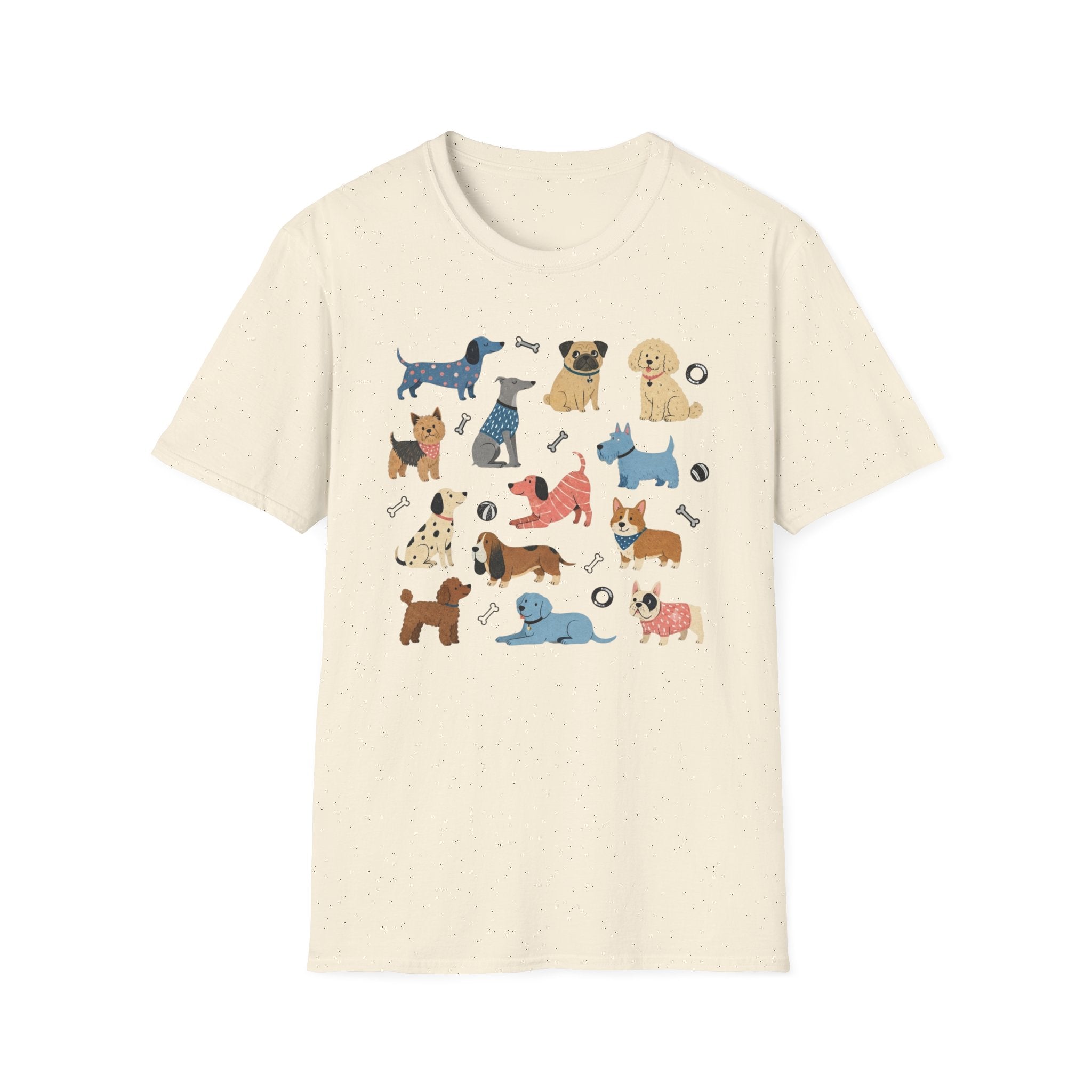 Colorful Funny Dog Tee