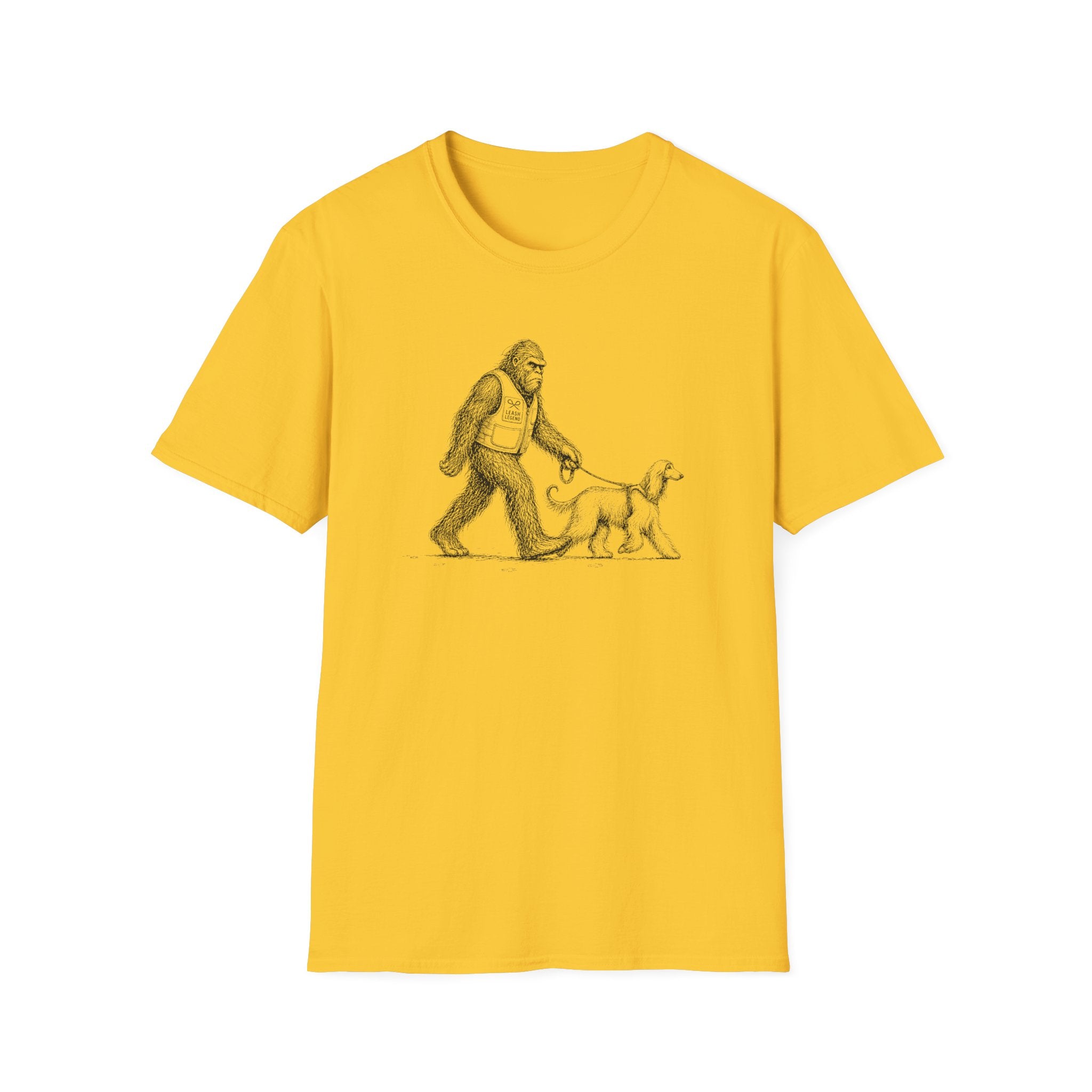Bigfoot Walking Afghan Hound Tee
