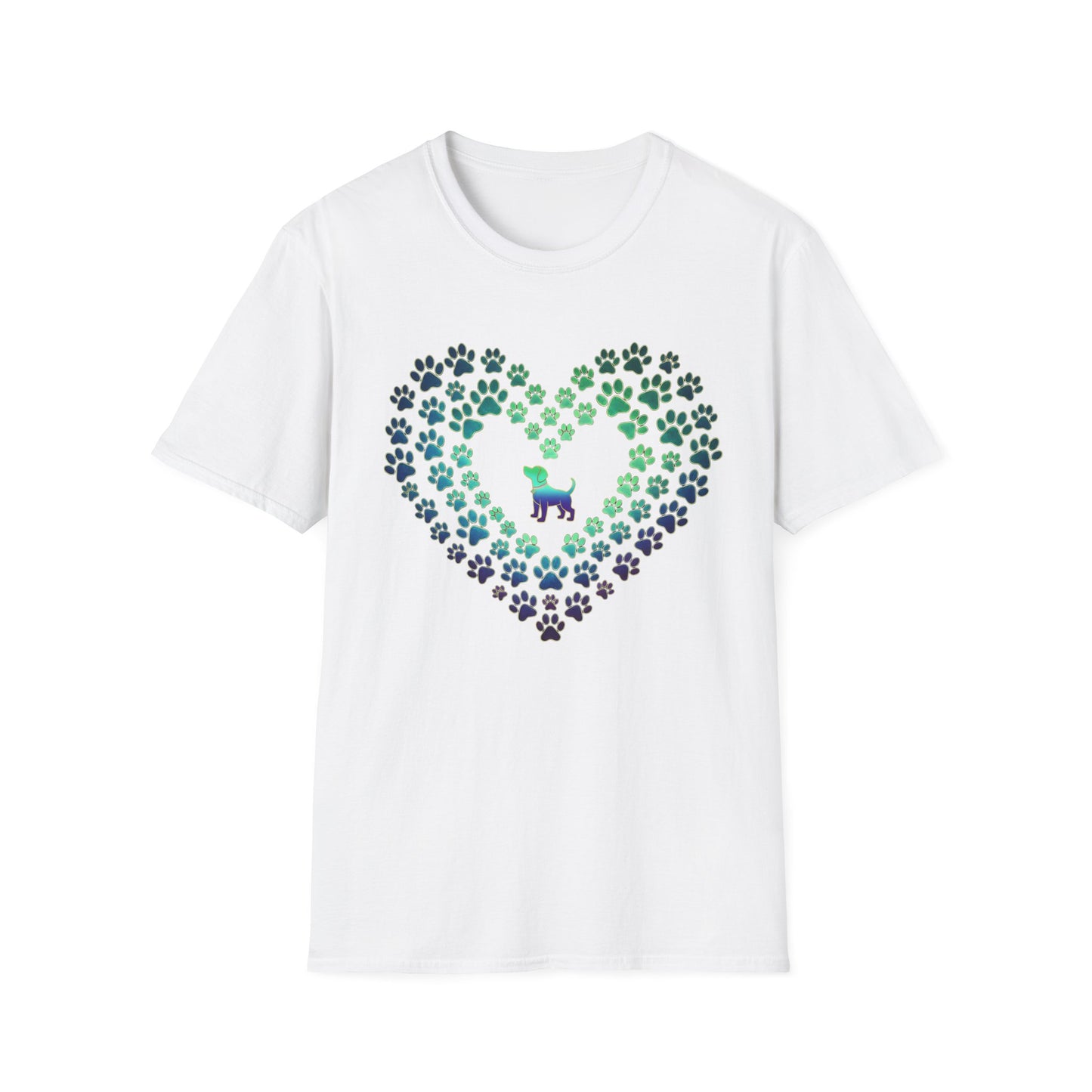 Pawprint Heart Glow Tee
