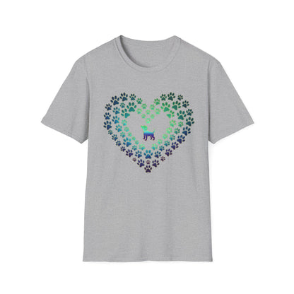 Pawprint Heart Glow Tee