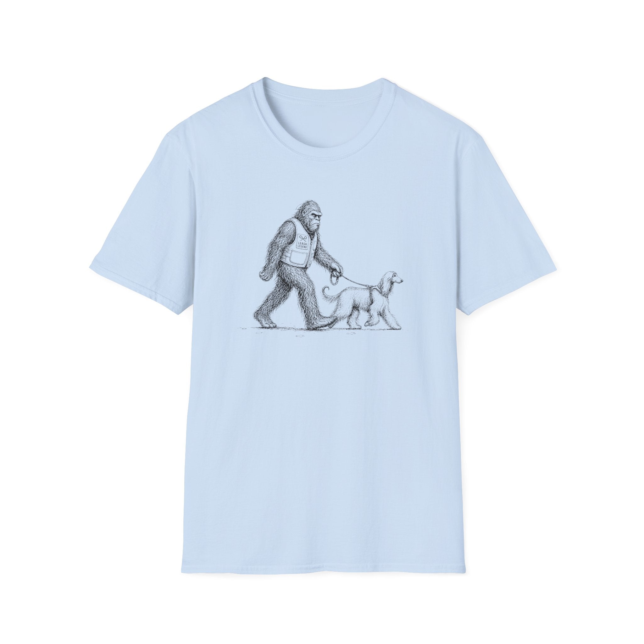 Bigfoot Walking Afghan Hound Tee