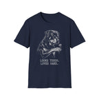 Rottweiler Looks Tough Loves Hard Tee