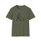 Bigfoot Walking Afghan Hound Tee