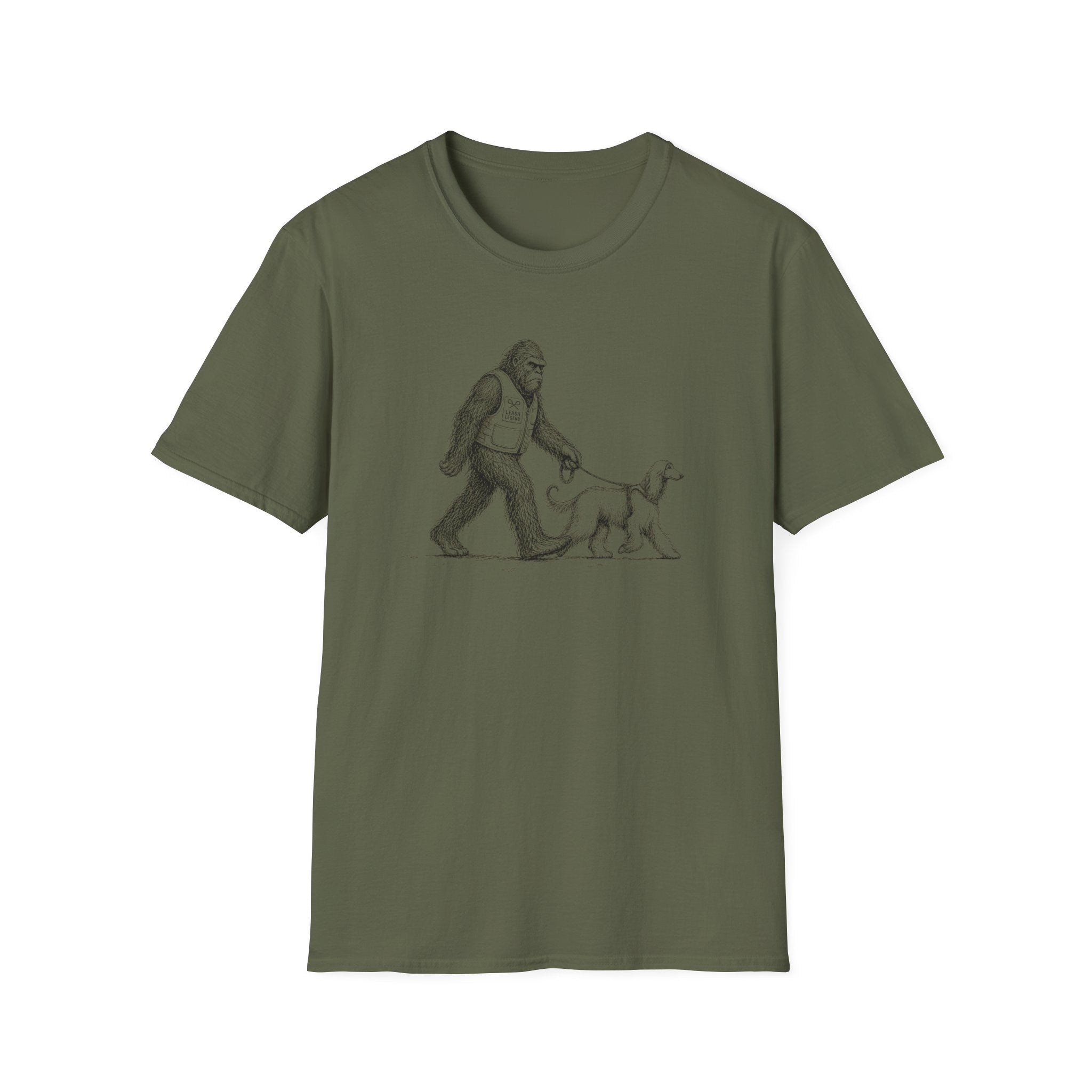 Bigfoot Walking Afghan Hound Tee
