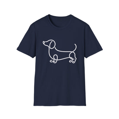 Wavy Dachshund Line Tee
