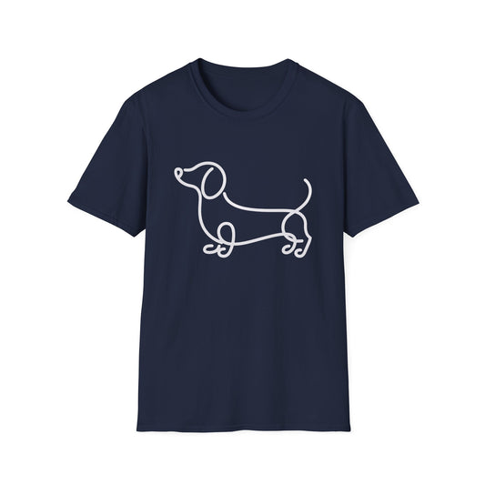 Wavy Dachshund Line Tee
