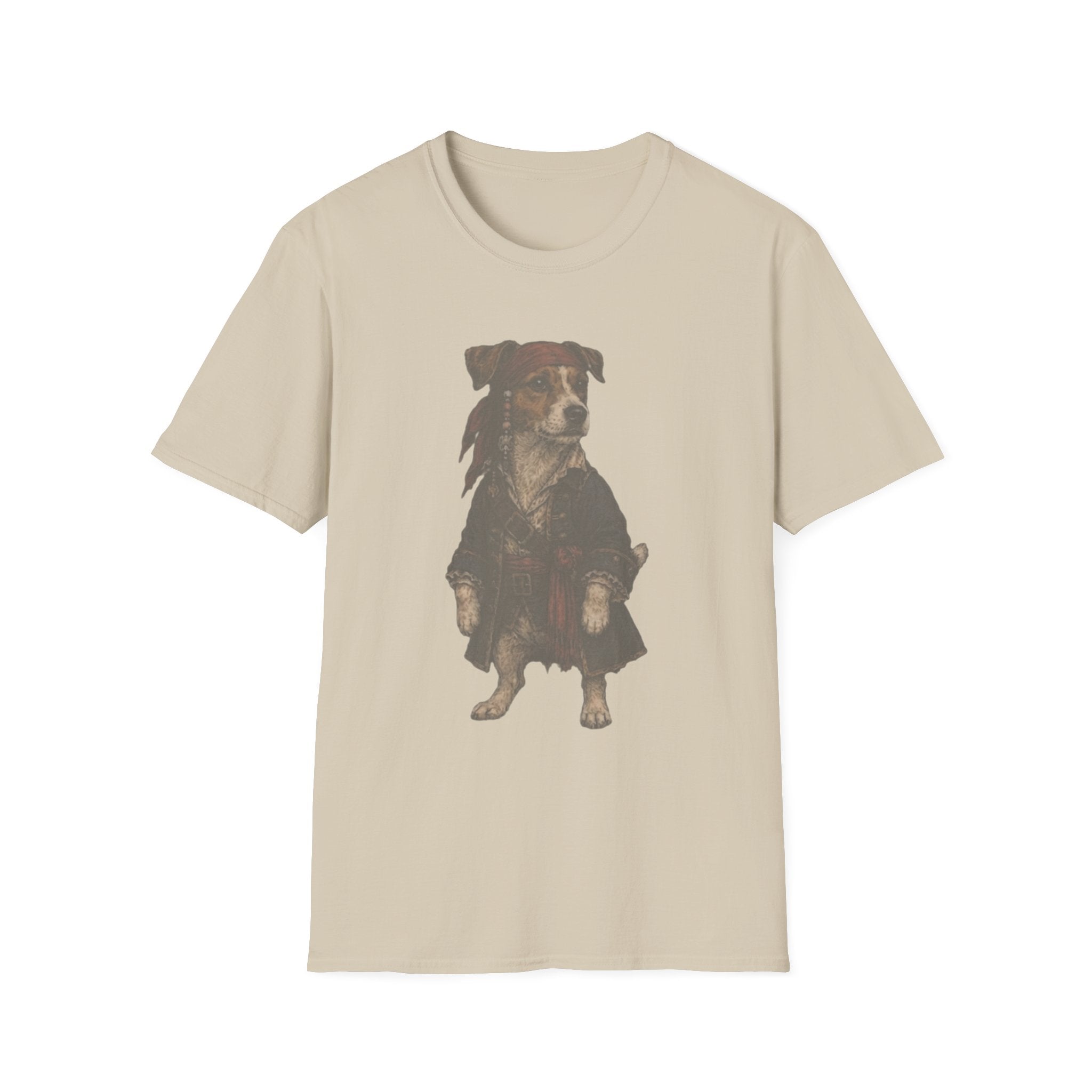 Jack Russell Dressed As Captain Jack Tee