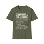 Mutt Criminal Record Tee