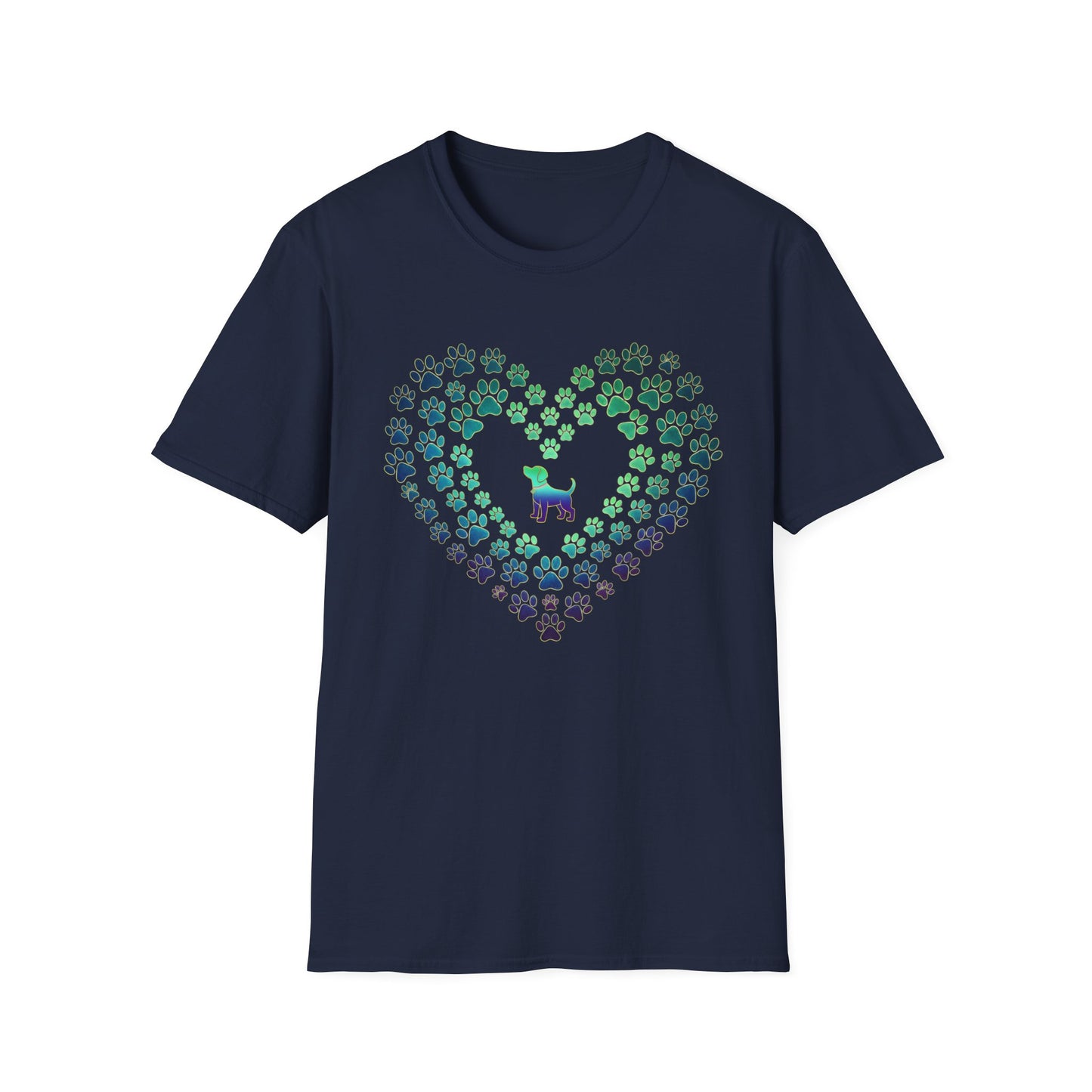 Pawprint Heart Glow Tee