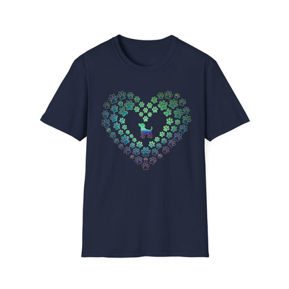Pawprint Heart Glow Tee