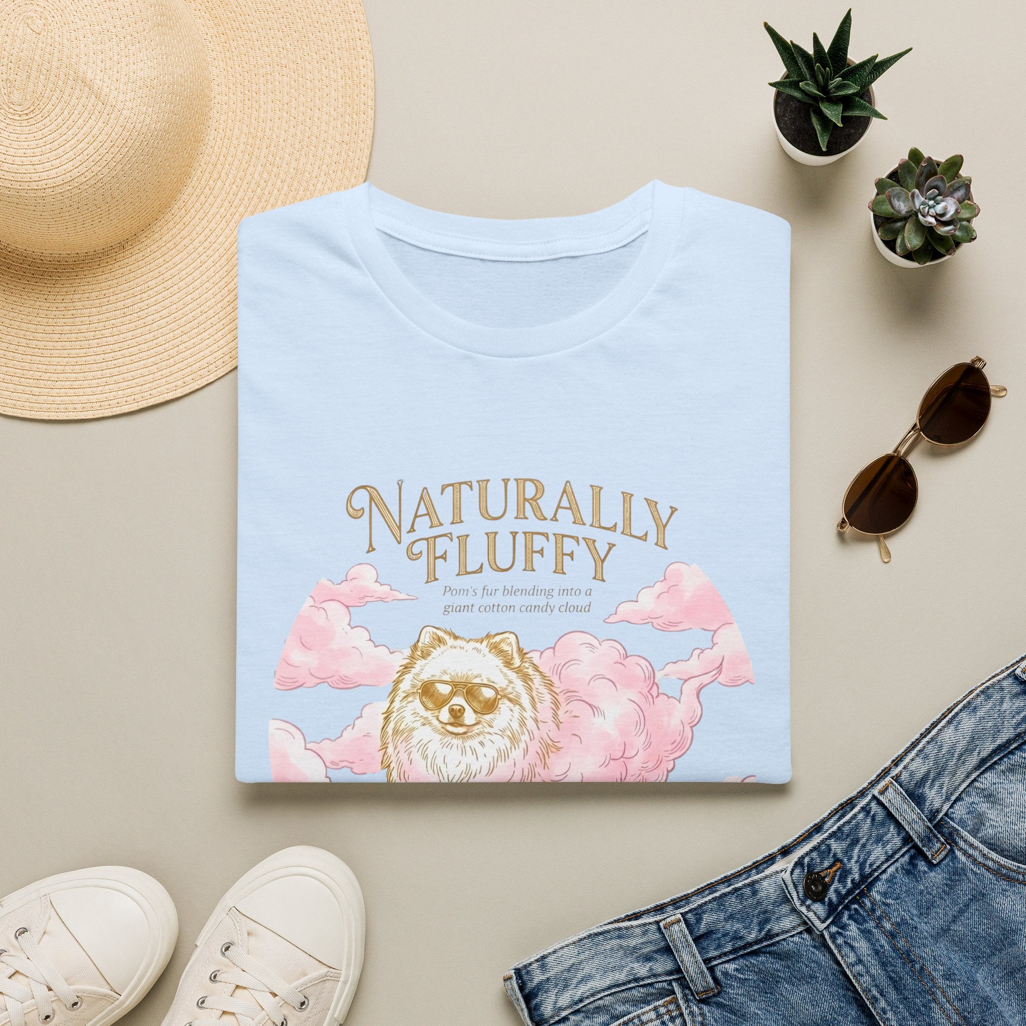 Pomeranian Naturally Fluffy Tee