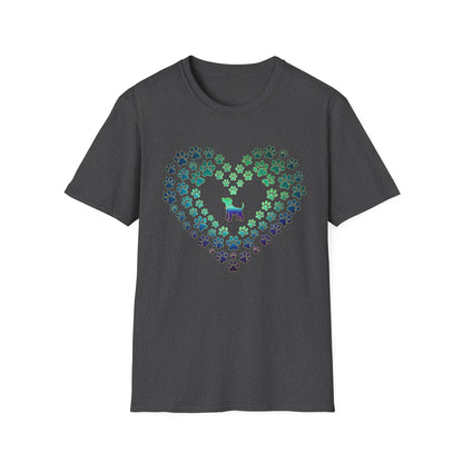 Pawprint Heart Glow Tee