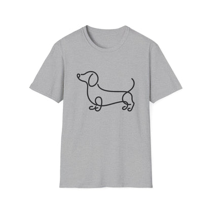 Wavy Dachshund Line Tee