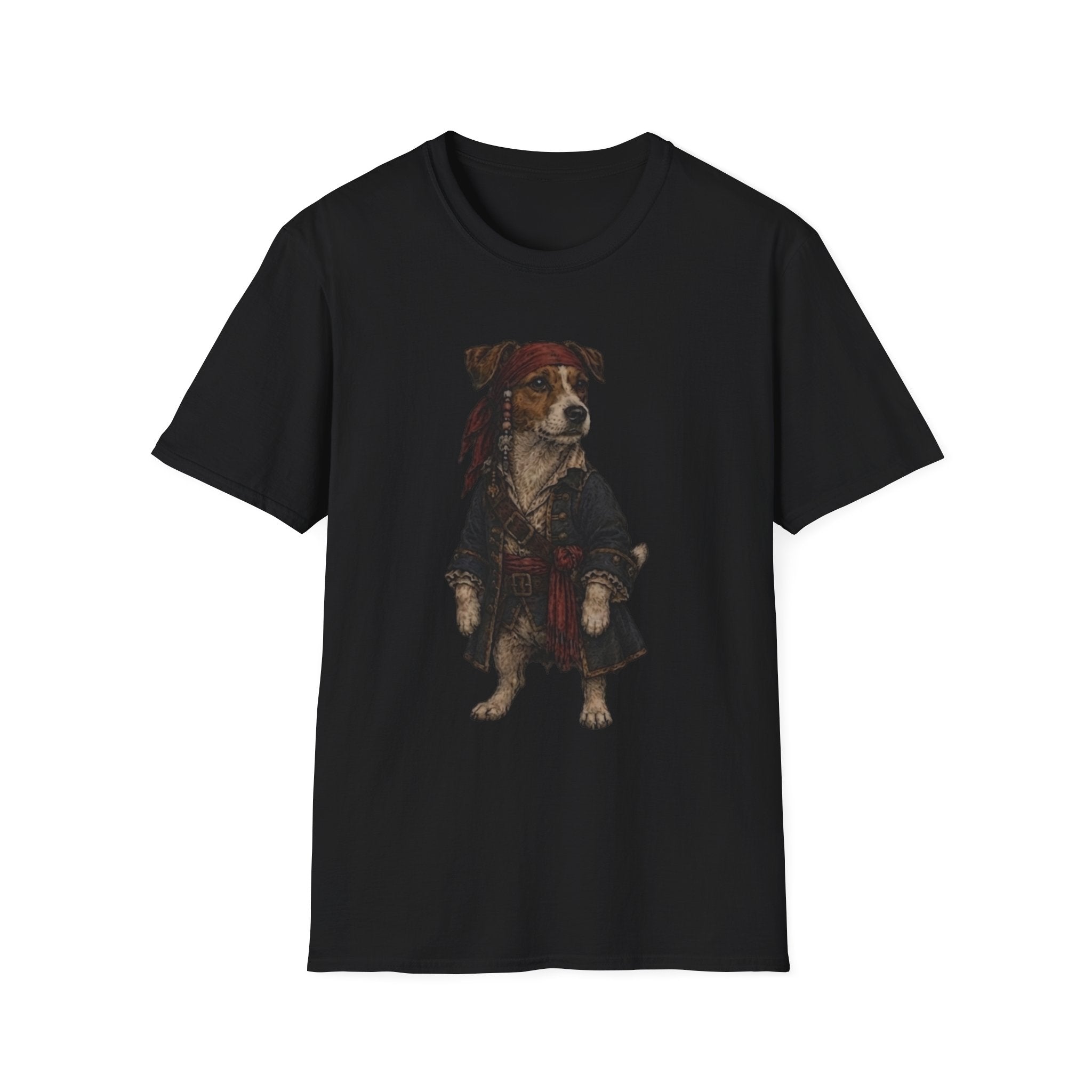 Jack Russell Dressed As Captain Jack Tee