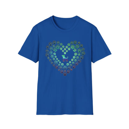 Pawprint Heart Glow Tee