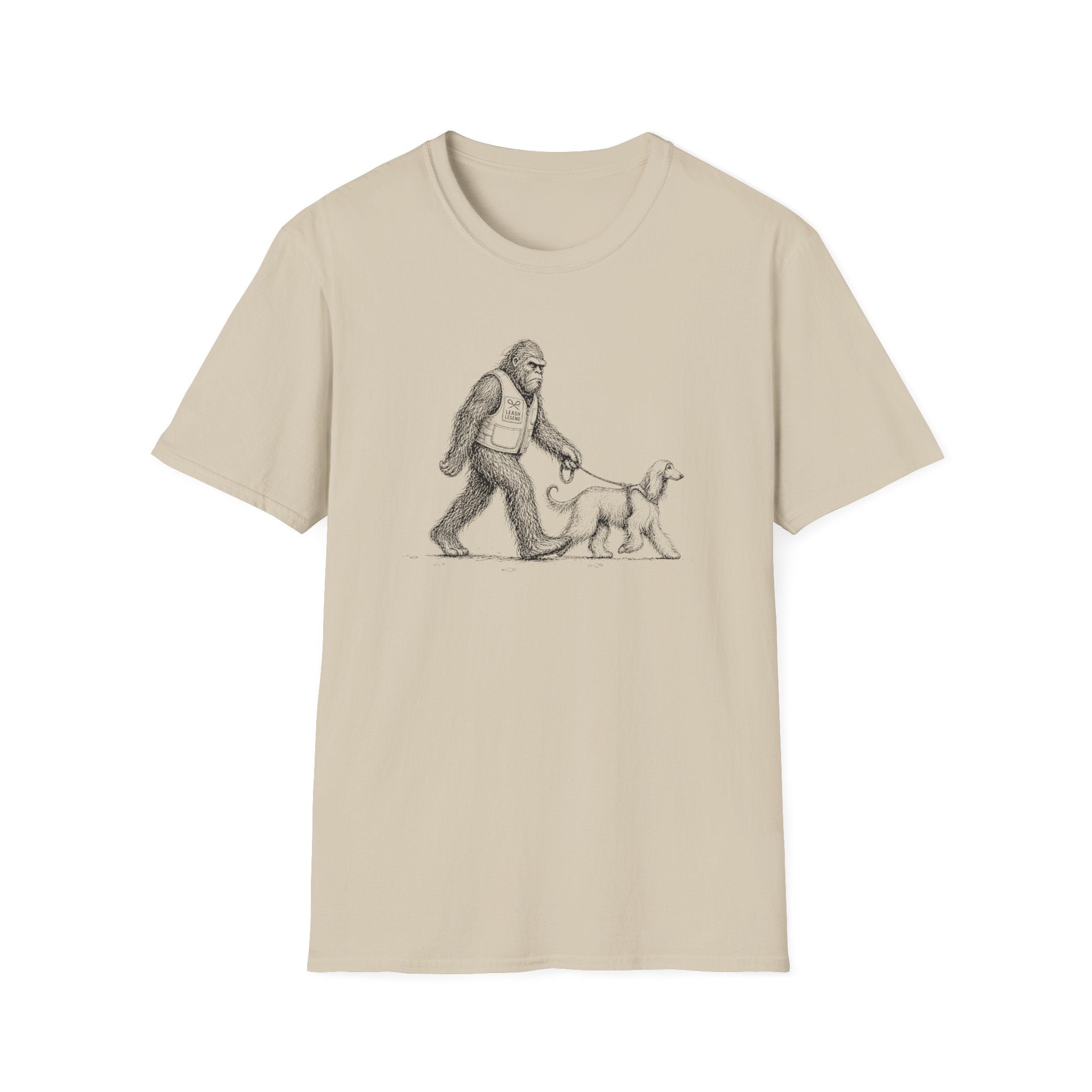 Bigfoot Walking Afghan Hound Tee