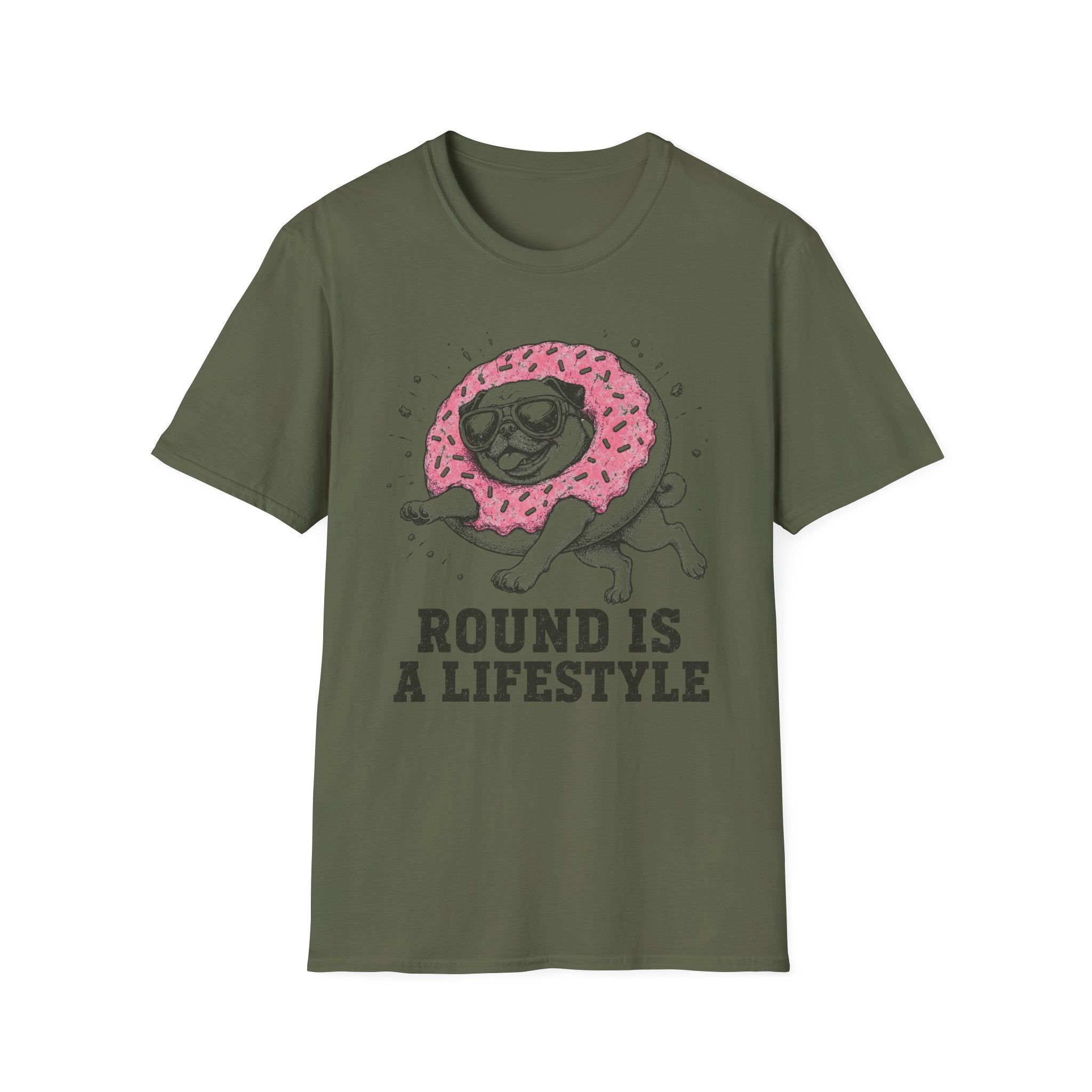 Pug Round Is A Lifestyle Tee