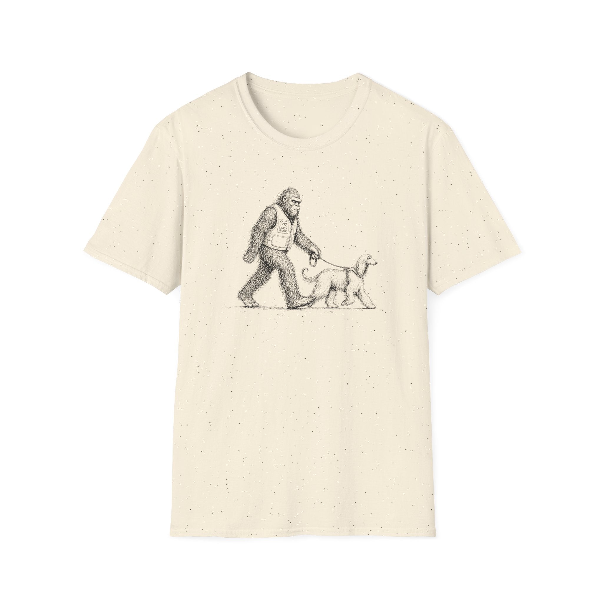 Bigfoot Walking Afghan Hound Tee