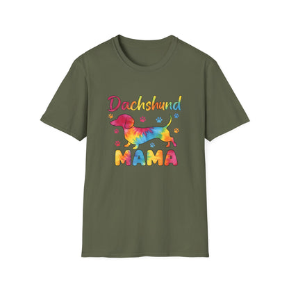 Rainbow Dachshund Mama Tee