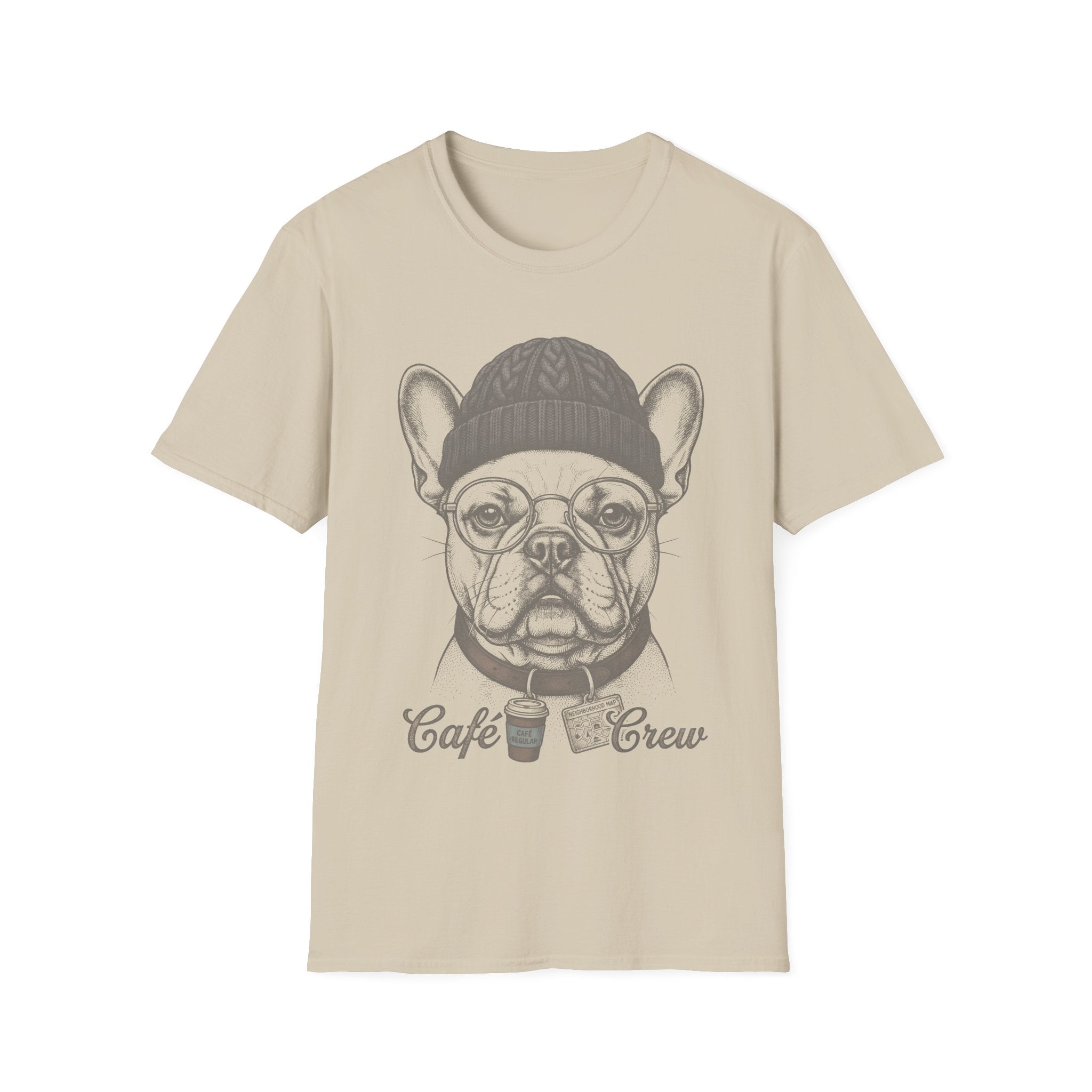 French Bulldog Cafe Crew Tee