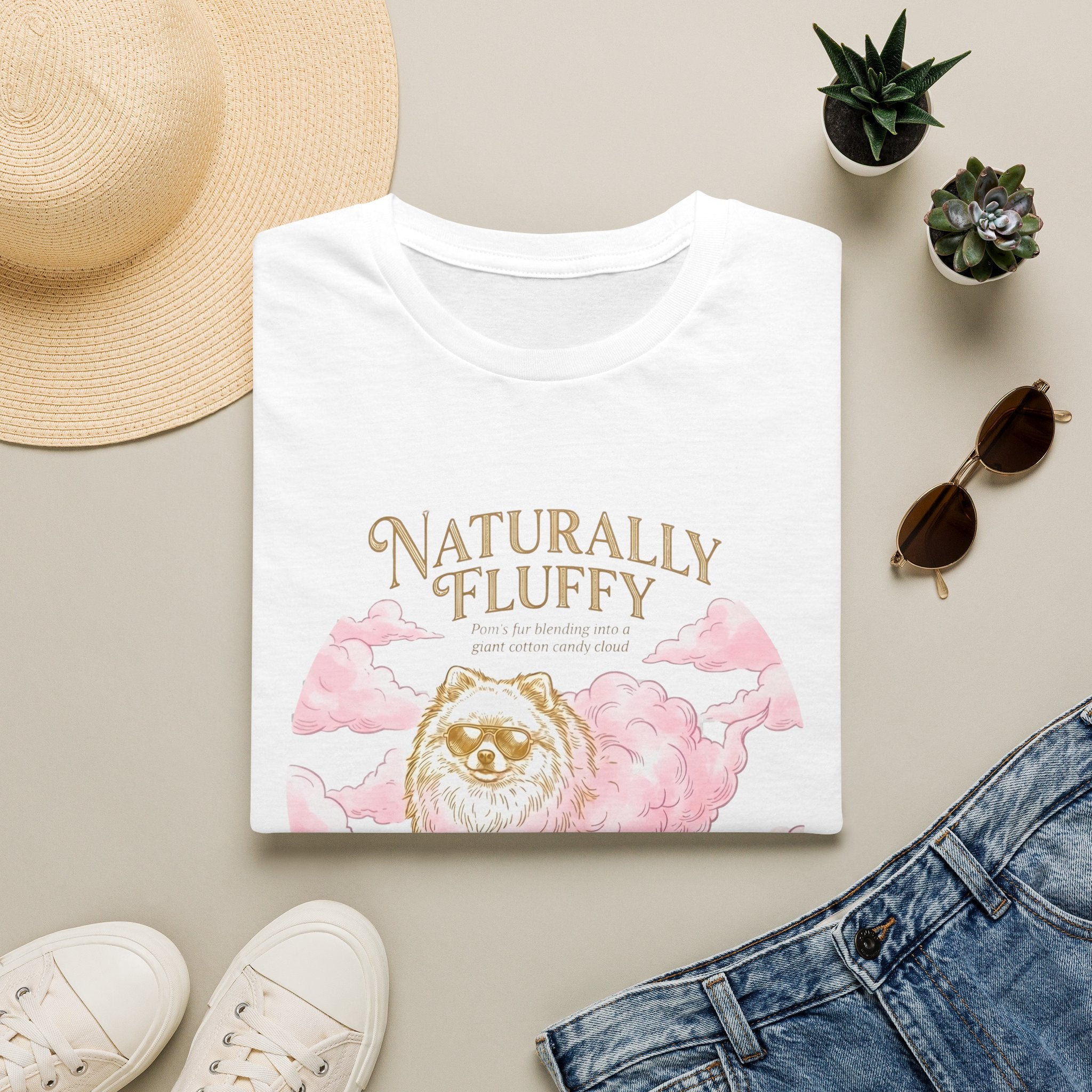Pomeranian Naturally Fluffy Tee