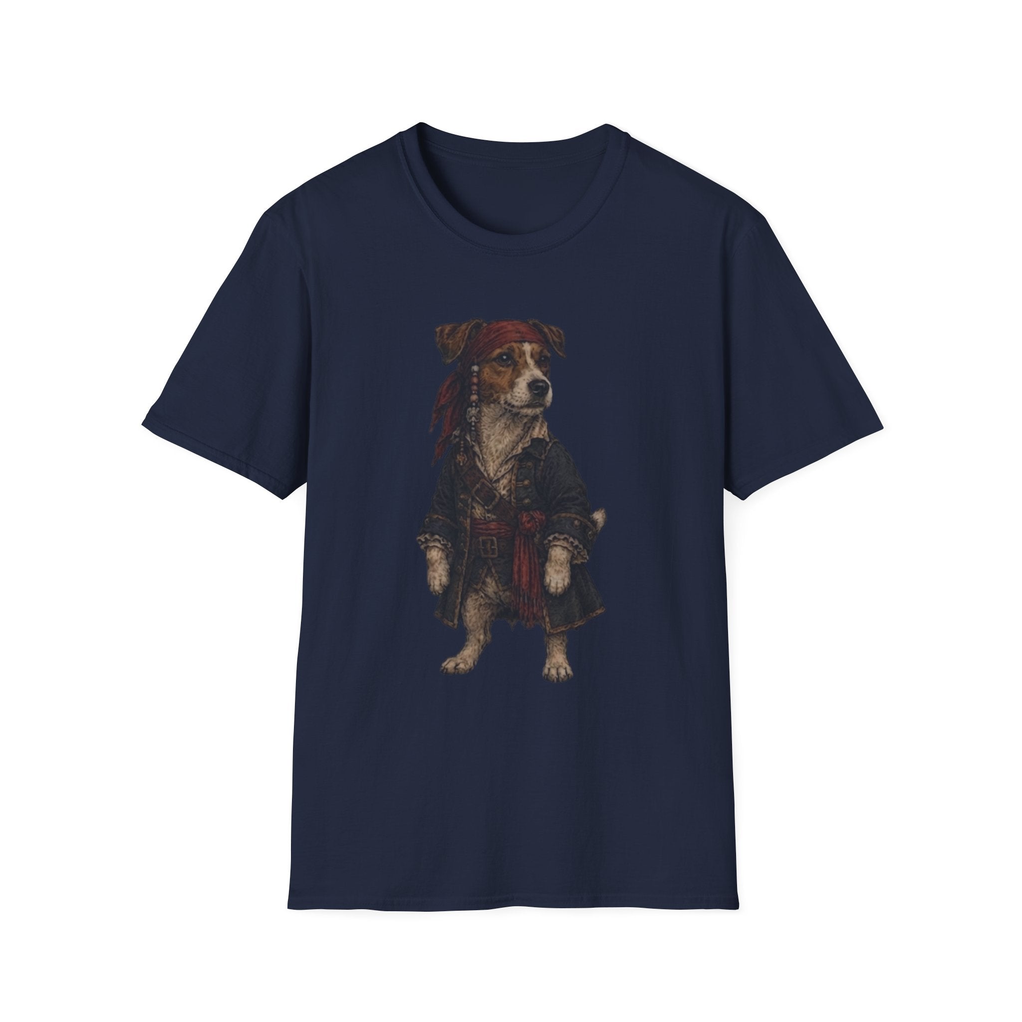 Jack Russell Dressed As Captain Jack Tee