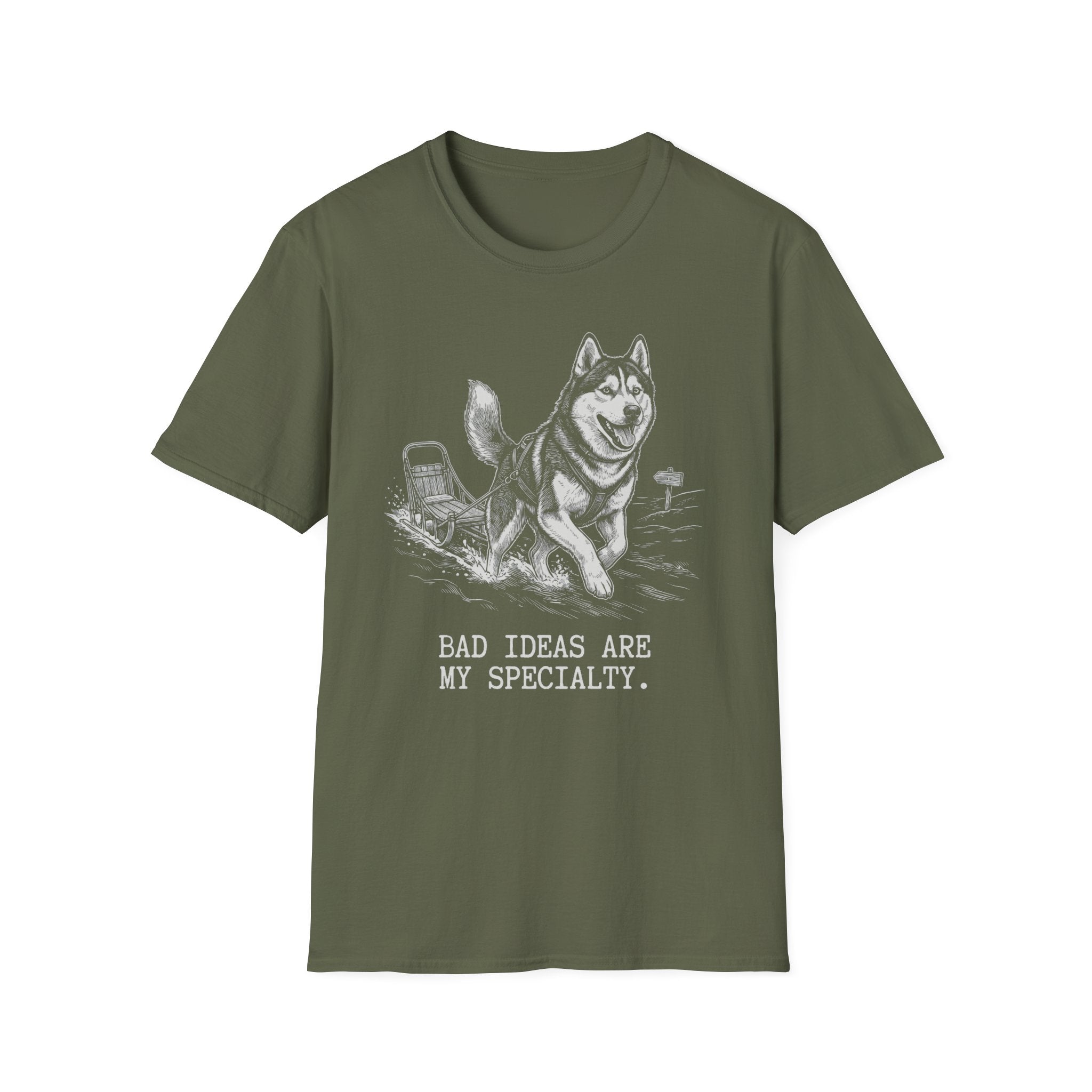 Husky Bad Ideas Are My Specialty Tee