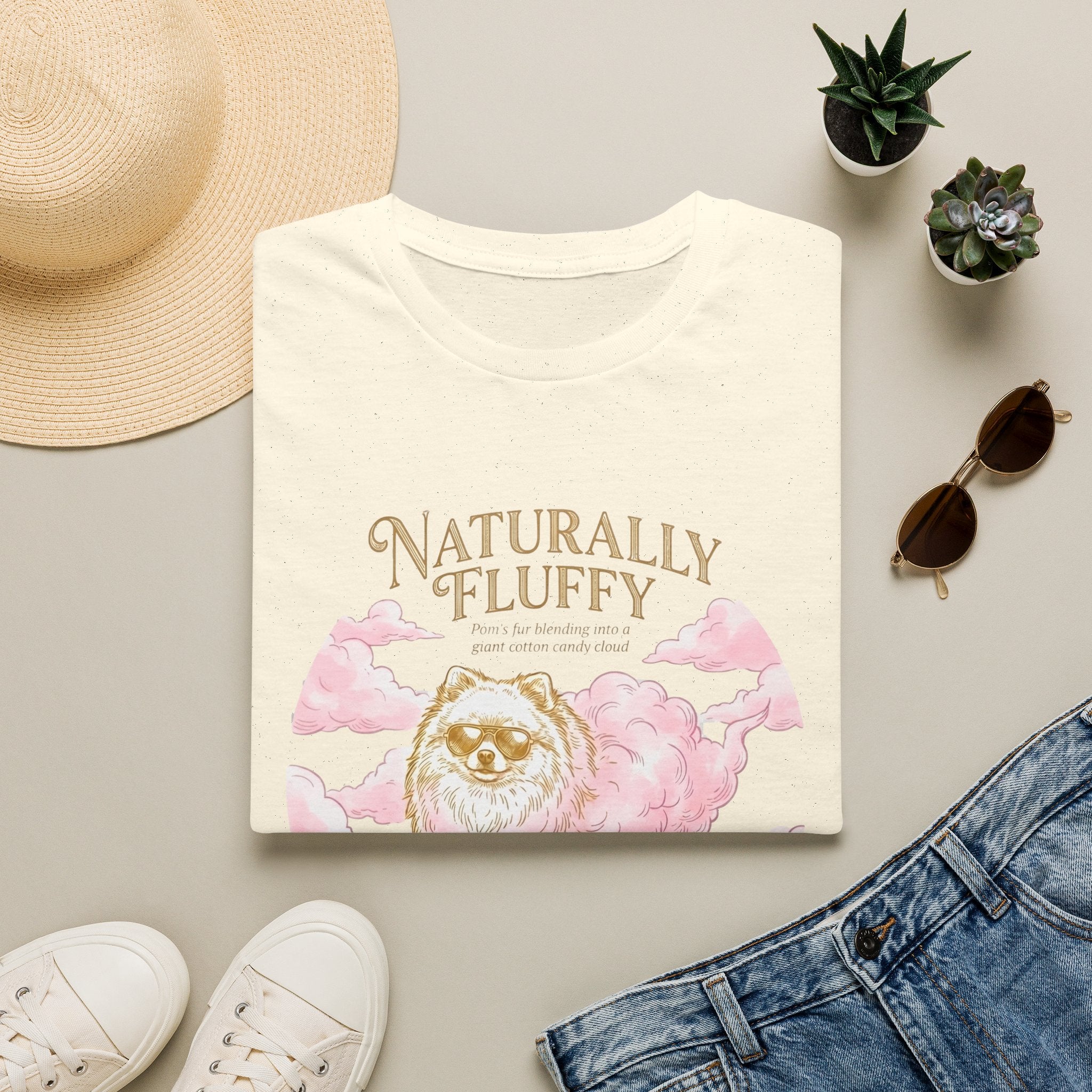 Pomeranian Naturally Fluffy Tee