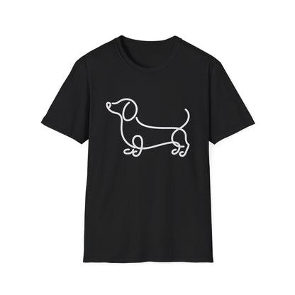 Wavy Dachshund Line Tee