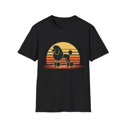 Retro Poodle Sunset Tee